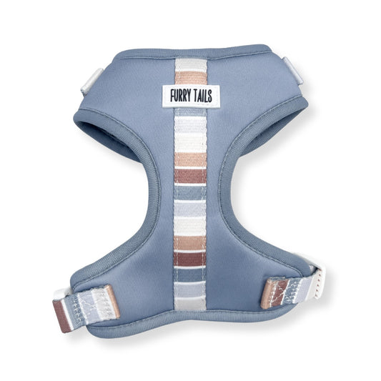 Adjustable Dog Harness  - Blue Stripe