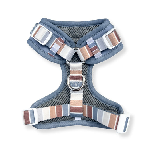 Adjustable Dog Harness  - Blue Stripe