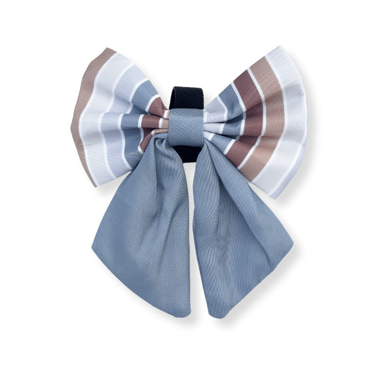 Sailor Bow - Blue Stripe