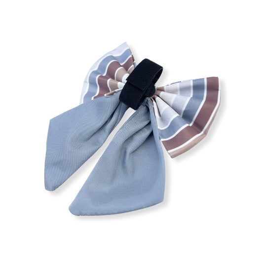 Sailor Bow - Blue Stripe