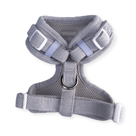 Adjustable Dog Harness - Tweed - Pearl