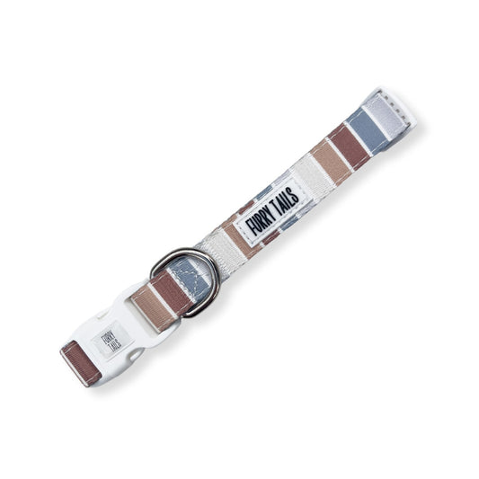 Adjustable Dog Collar - Blue Stripe