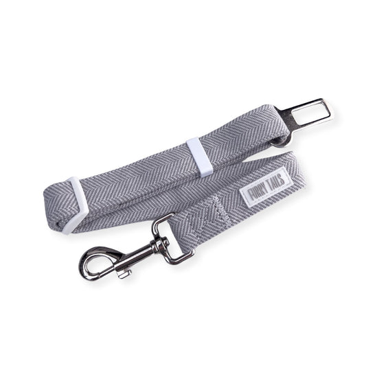 Car Seat Belt - Tweed - Pearl