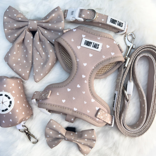 Caramel Hearts - Dog Harness Bundle