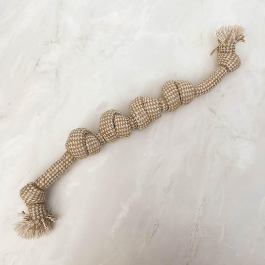 Natural Hemp Dog Rope Toys - Furry Tails