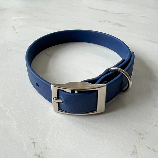 Waterproof Collar - Navy - Furry Tails